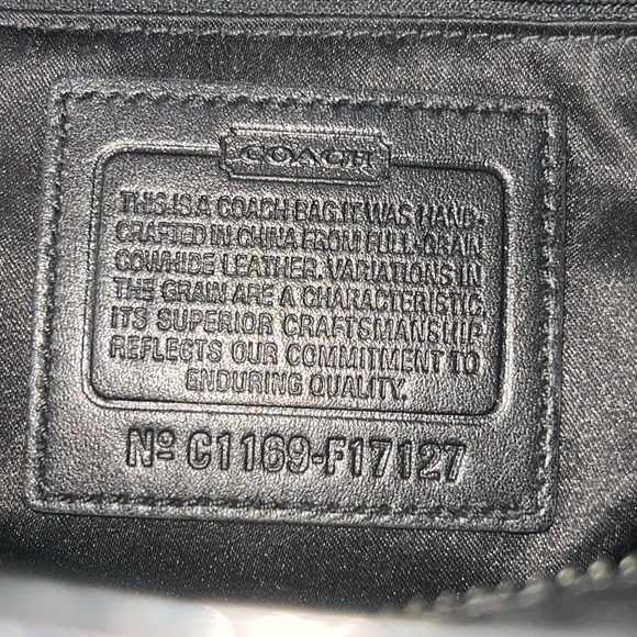 Coach Black Leather Tote Bag - Picture 7 of 12